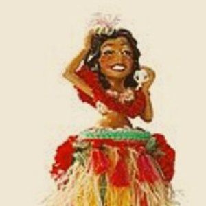 Katherines Collection Hula Girl Wine Bottle Topper